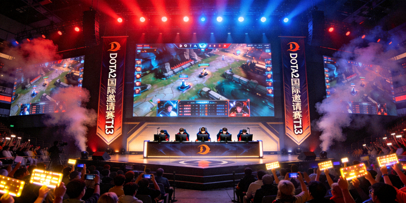 DOTA2国际邀请赛TI13主舞台盛况